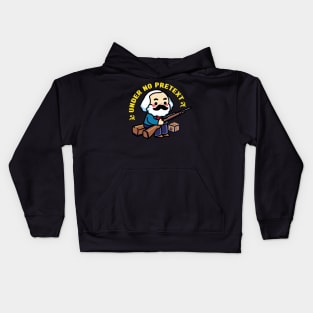 Karl Marx Under No Pretext - No background variant Kids Hoodie